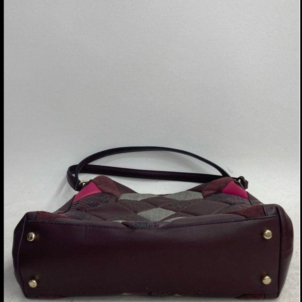 Coach Patchwork Shoulder Bag - Pink, Gray, and Brown - Picture 7 of 7